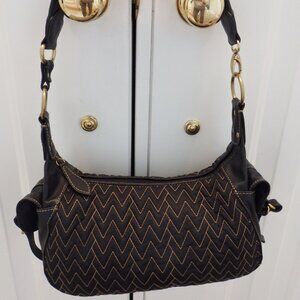 Wilsons Leather Black Shoulder Bag